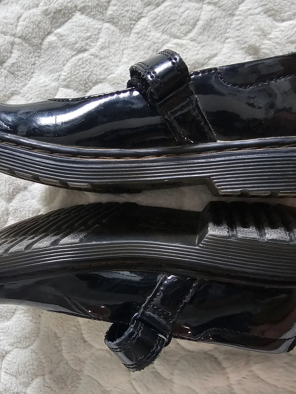 Doc Martens Black Patent Mary Jane Kids Shoes 11